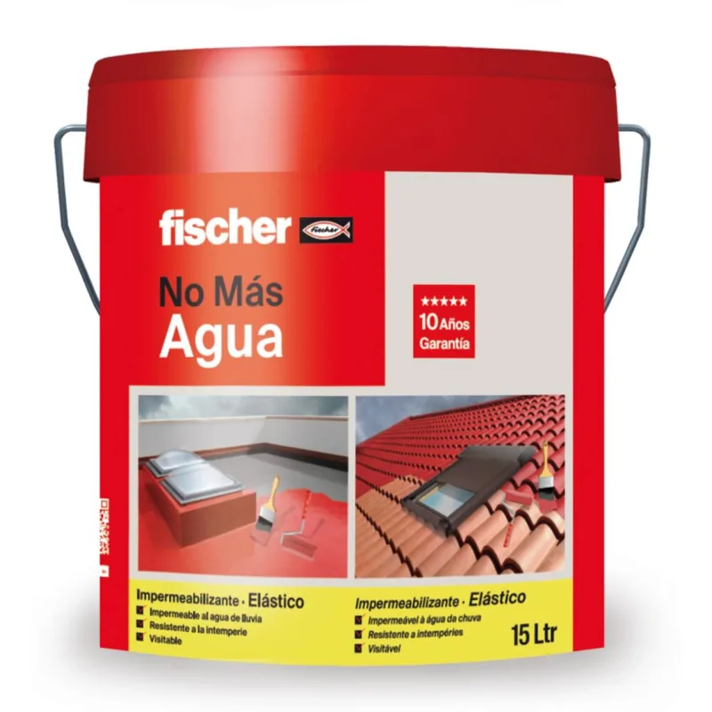 Impermeabilizante fischer 15kg marrón