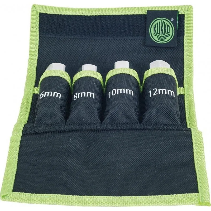 Juego de 4 extractores de espárragos (6, 8, 10, 12 mm) kukko 53-a