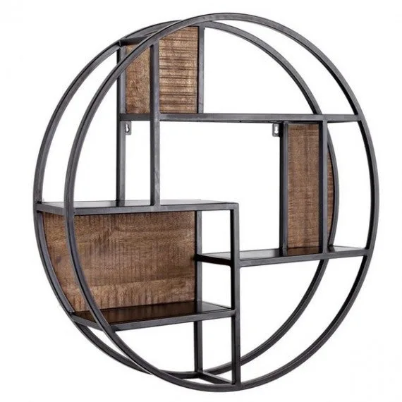 Estante de pared 3 baldas walton d80 cm estilo industrial