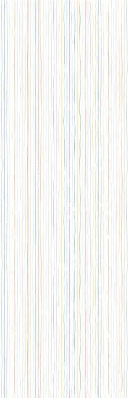 Revestimiento adhesivo mural con líneas rosa linea pastel de 0.9 x 2.8m