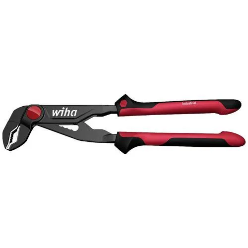 Wiha pince multiprise industrial avec bouton-poussoir sous blister