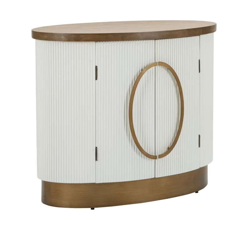 Mueble de madera blanca y marrón cm 79x48x67