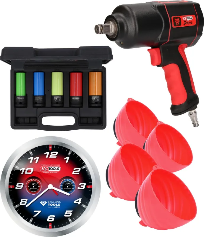 Ks tools pneumatiques / roues offre promotionnelle the devil, 11 pcs