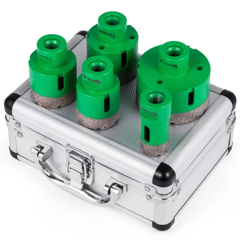 Juego de 5 sierras de corona de diamante succebuy m14 de 25/40/45/50/68 mm para azulejos, cerámica y granito