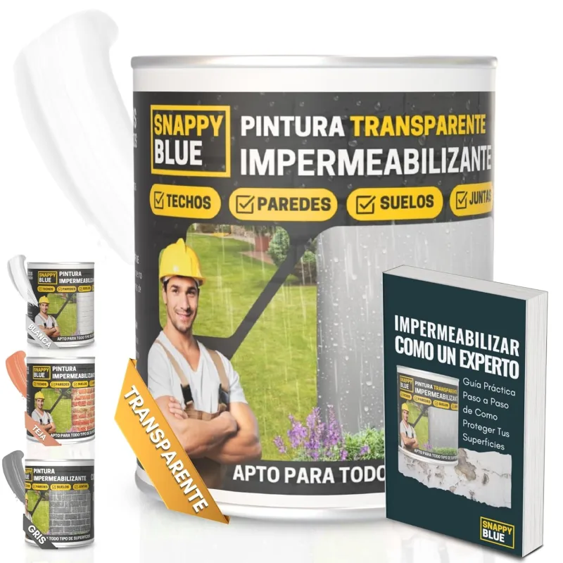 (transparente, 14 l) pintura impermeabilizante con poliuretano. sella terrazas y techos. protege de humedad, filtraciones y goteras.