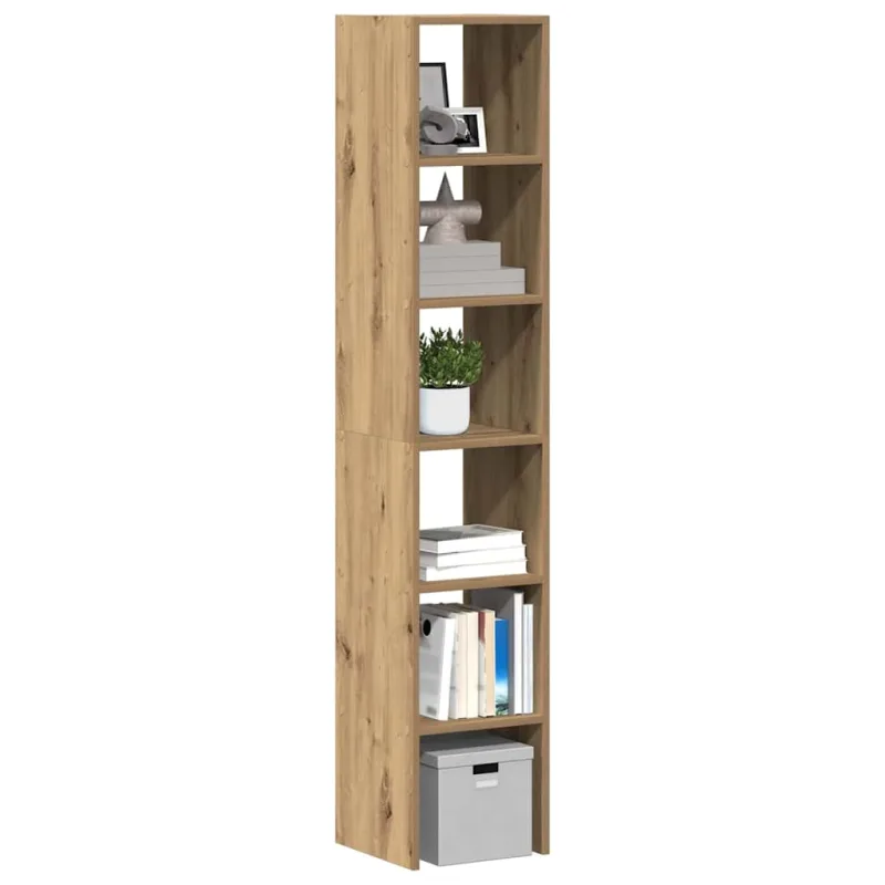 Librerías apilables de 2 piezas, roble artesanal, madera de ingeniería
