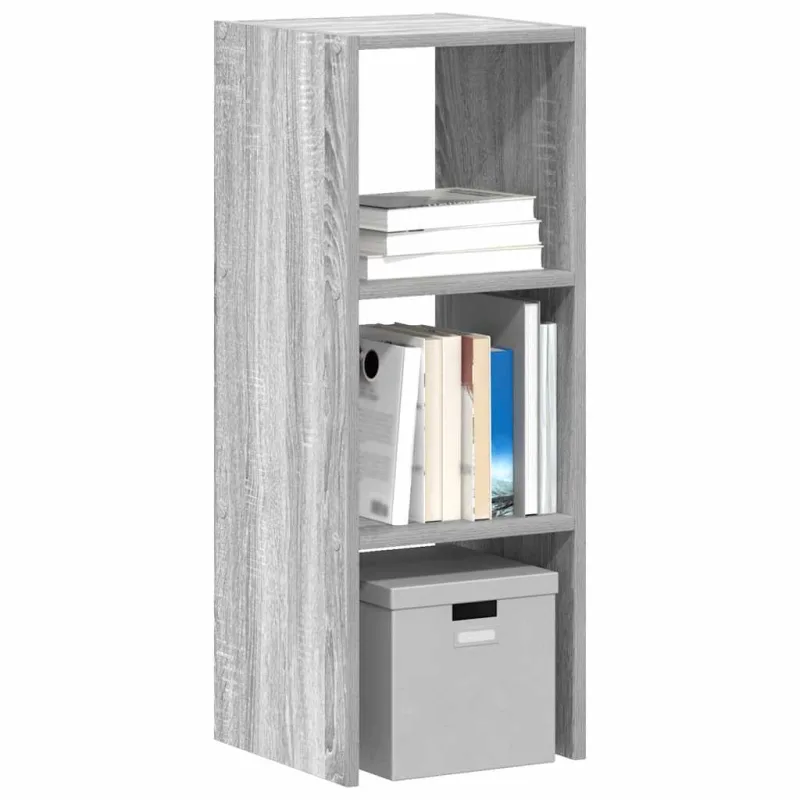 Librería apilable sonoma gris 30x30x80 cm madera de ingeniería