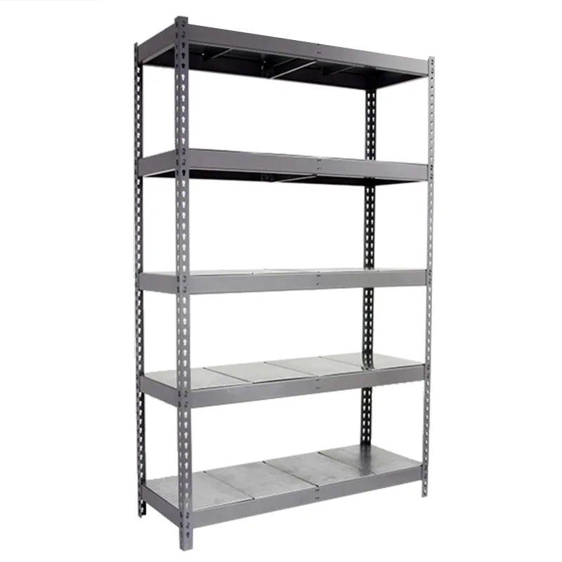 Estantería metálica sin tornillos simonrack de 5 estantes (200x180x75cm) gris y galvanizado
