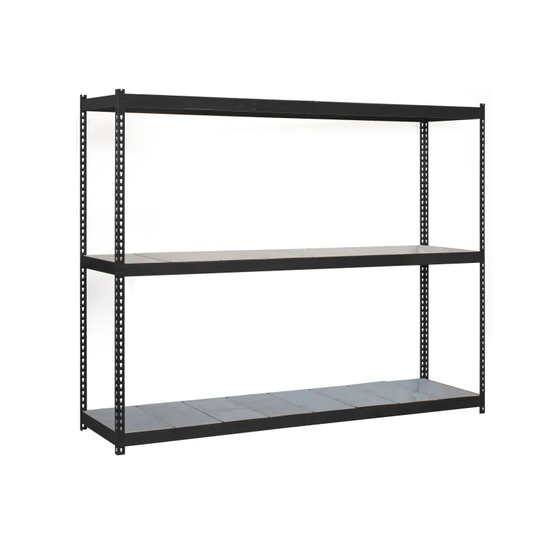 Estantería metálica sin tornillos simonrack de 3 estantes (200x240x45cm) antracita y galvanizado