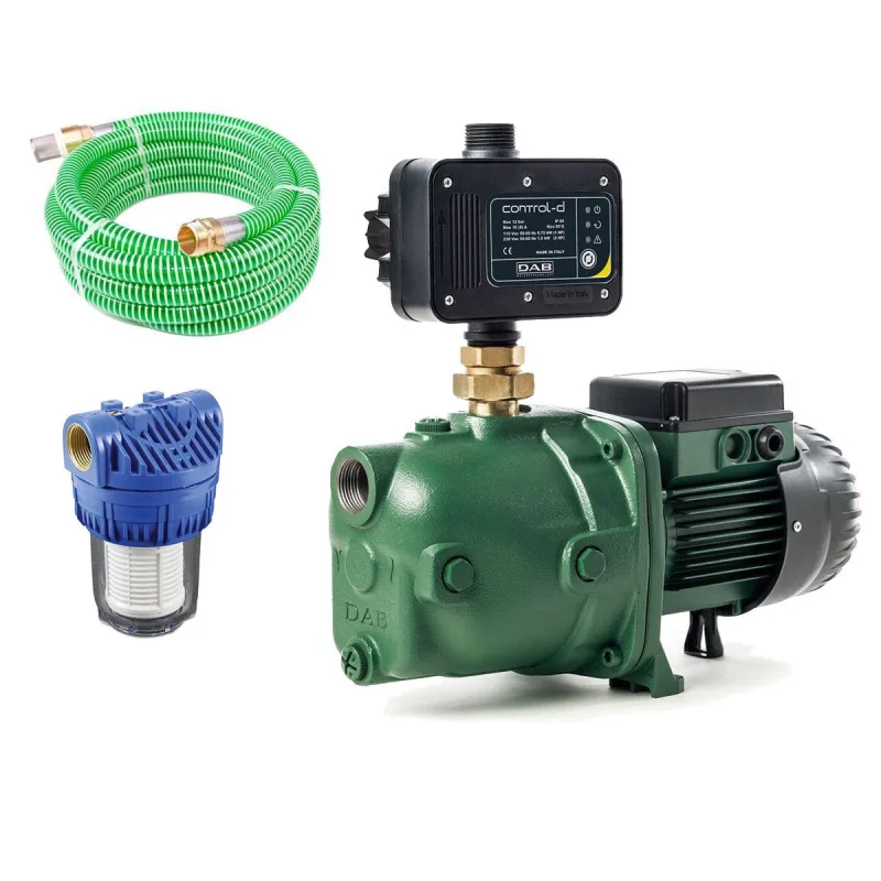 Dab jet 102 m + dab control-d avec tuyau d'aspiration 7 mètres et filtre