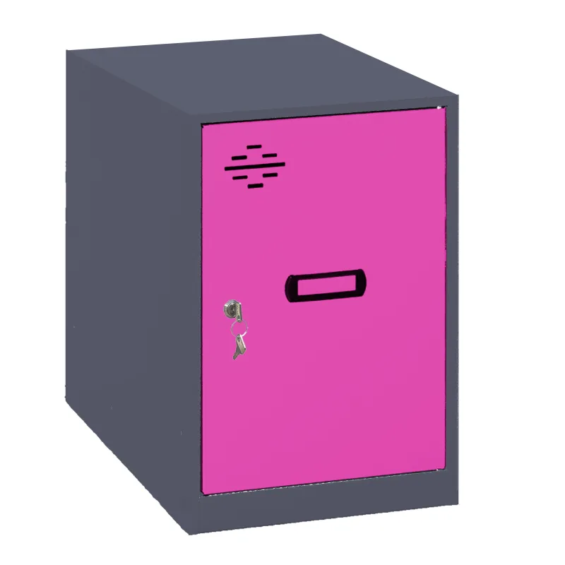 Casillero metálico simonlocker (47,5x30x50cm) antracita y rosa