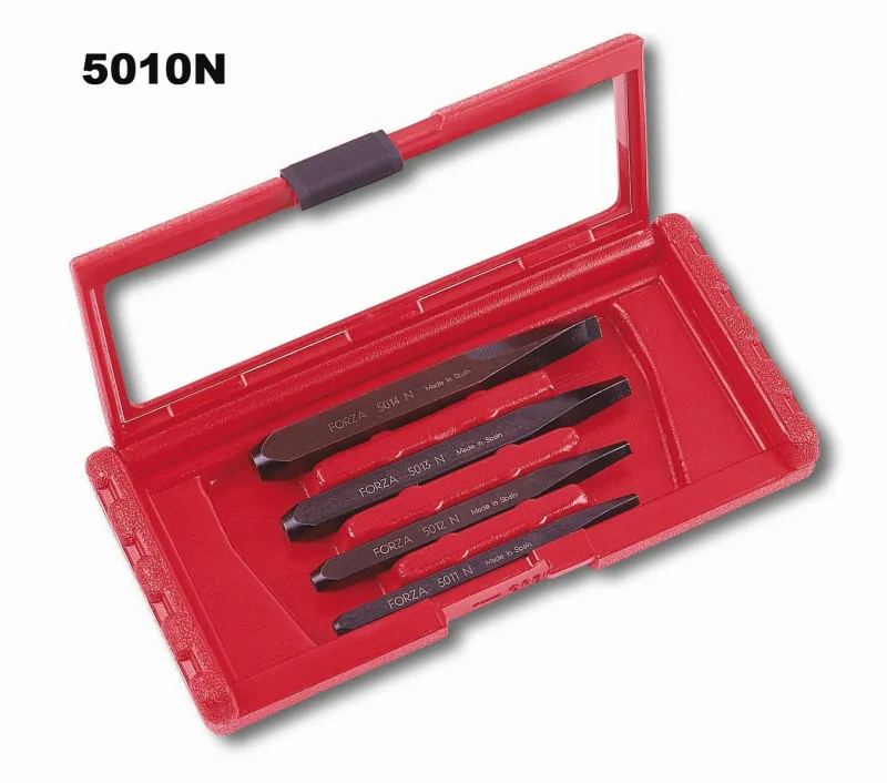 Juego de 4 extractores de tornillos rotos forza machos de perfil cuadrado serie 5010n referencia 5010n