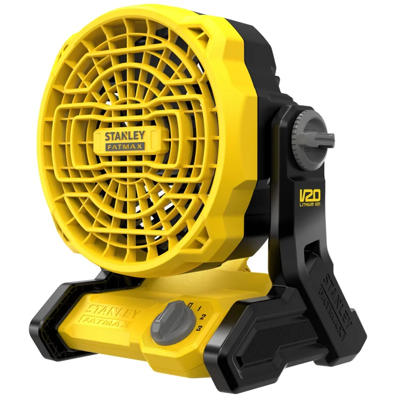 Stanley sfmce001b-xj - ventilador v20 li-ion 18v, 3 velocidades, diámetro 178mm, caudal 1.100 m3/h. sin batería/cargador