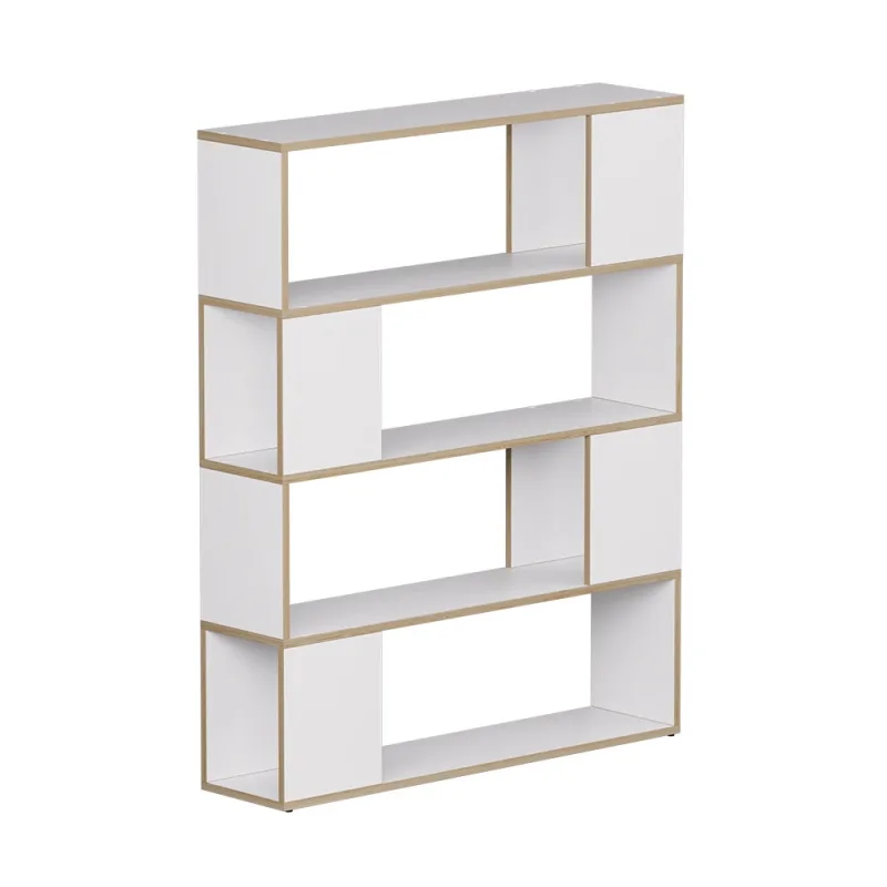 Vicco separador de ambientes eneos, blanco/roble, 100 x 124.5 cm