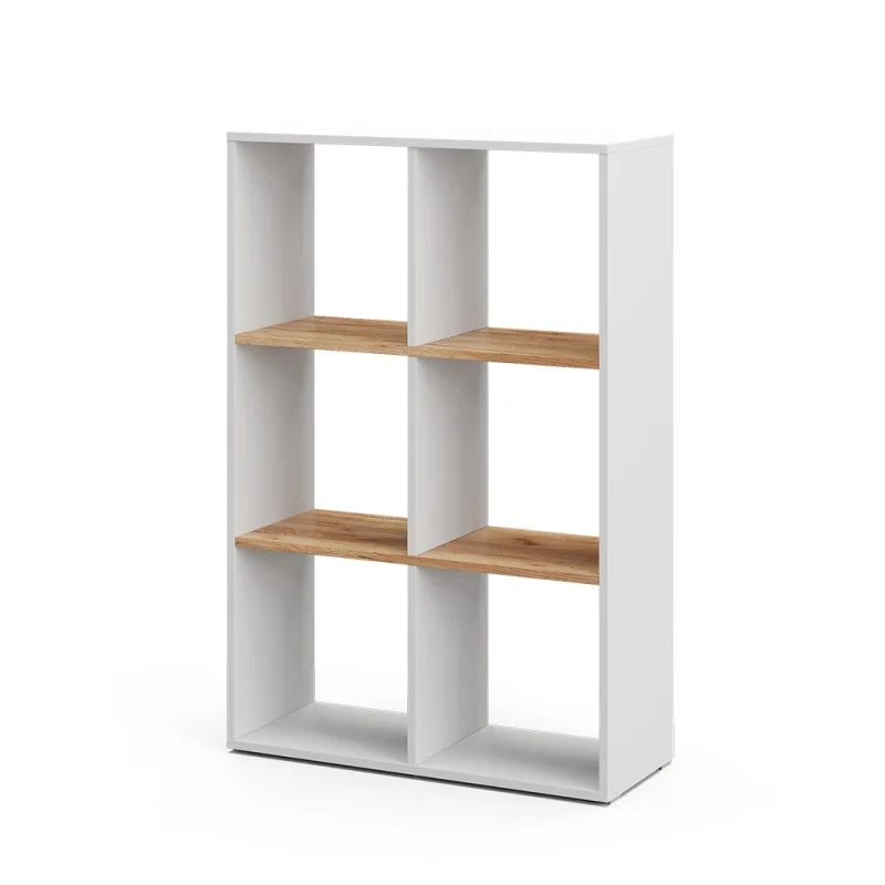 Vicco separador de ambientes karree, roble blanco/dorado, 72 x 107.8 cm