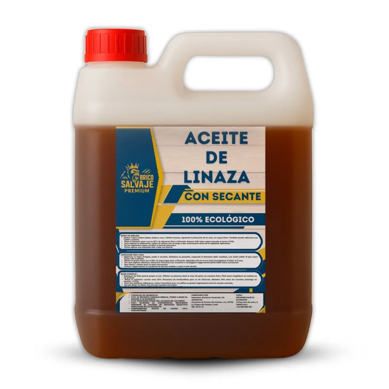 Aceite de linaza con secante para protección de tejas, ladrillos y terrazos – 25 litros