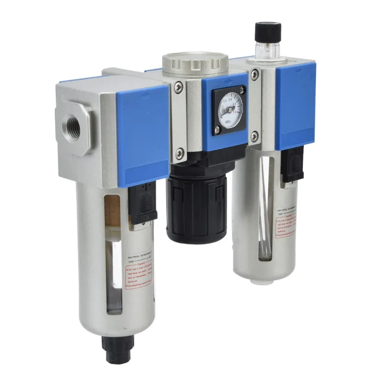 Compresor de aire, filtro, regulador de presión, lubricador, separador de agua y aceite, unidad combinada