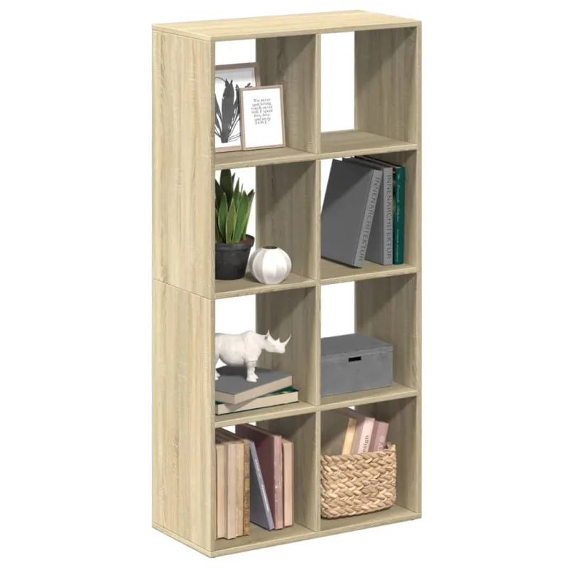 Maison exclusive - librería divisor madera ingeniería roble sonoma 69,5x29x137,5cm