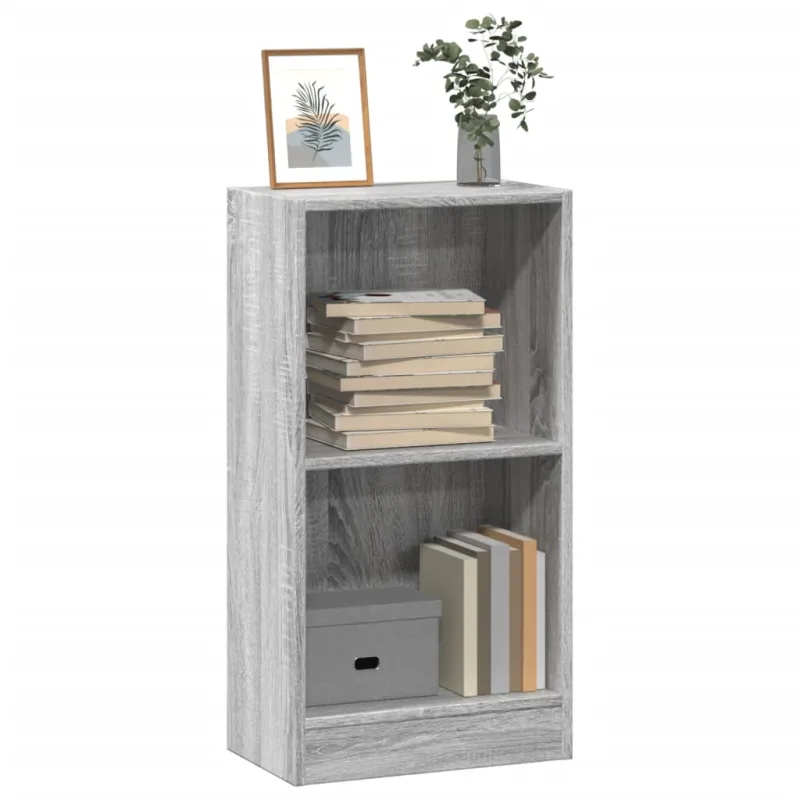 Maison exclusive - estantería de madera de ingeniería gris sonoma 40x24x76 cm