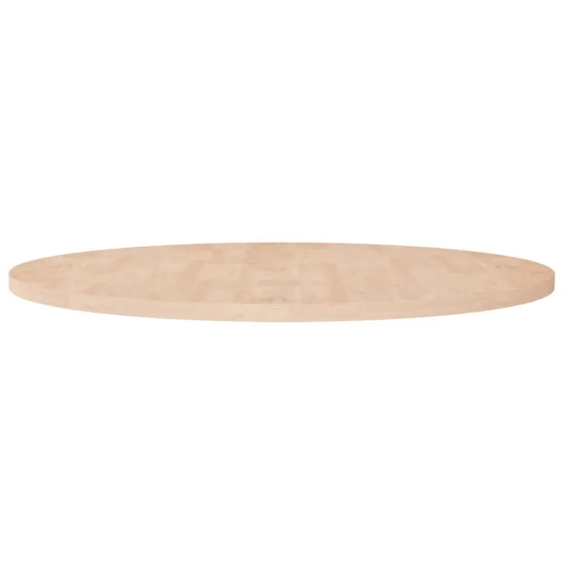 Superficie de mesa redonda madera de roble sin tratar ø90x2,5cm