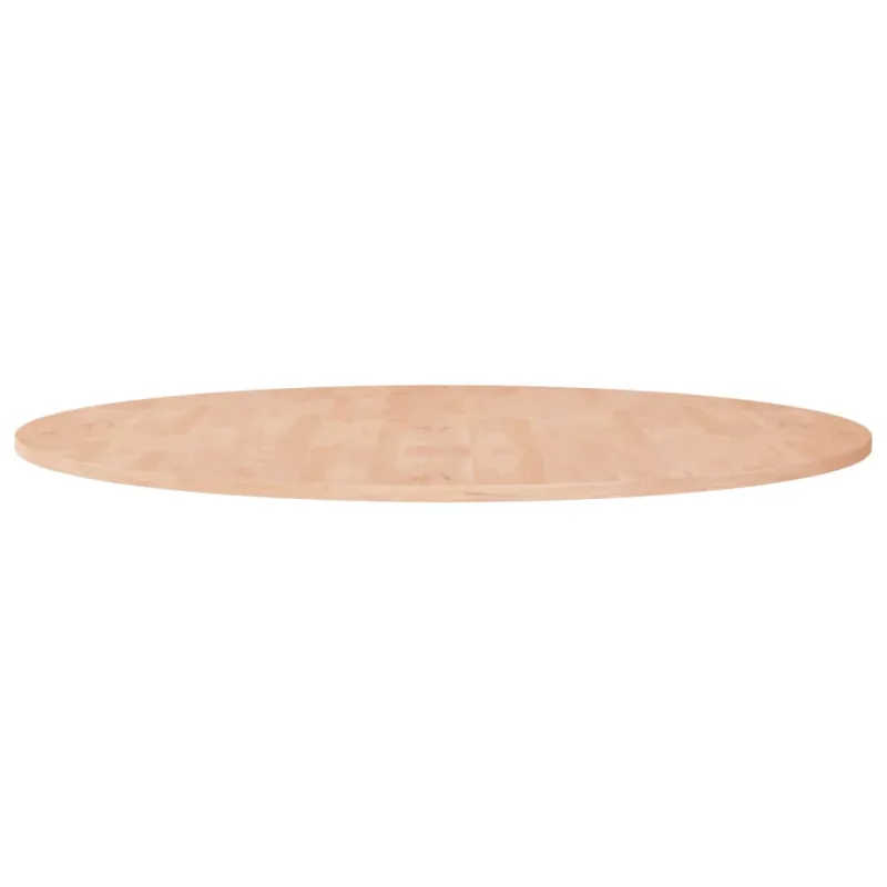 Superficie de mesa redonda madera de roble sin tratar ø90x1,5cm