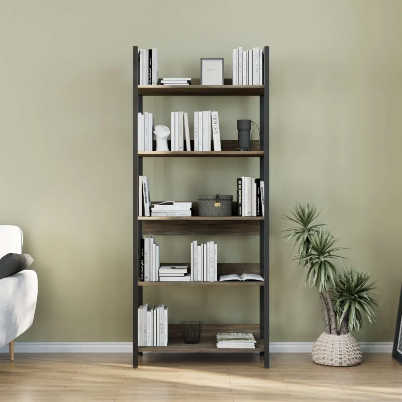 Librería – 73cm x 172cm x 35cm – nogal – aglomerado