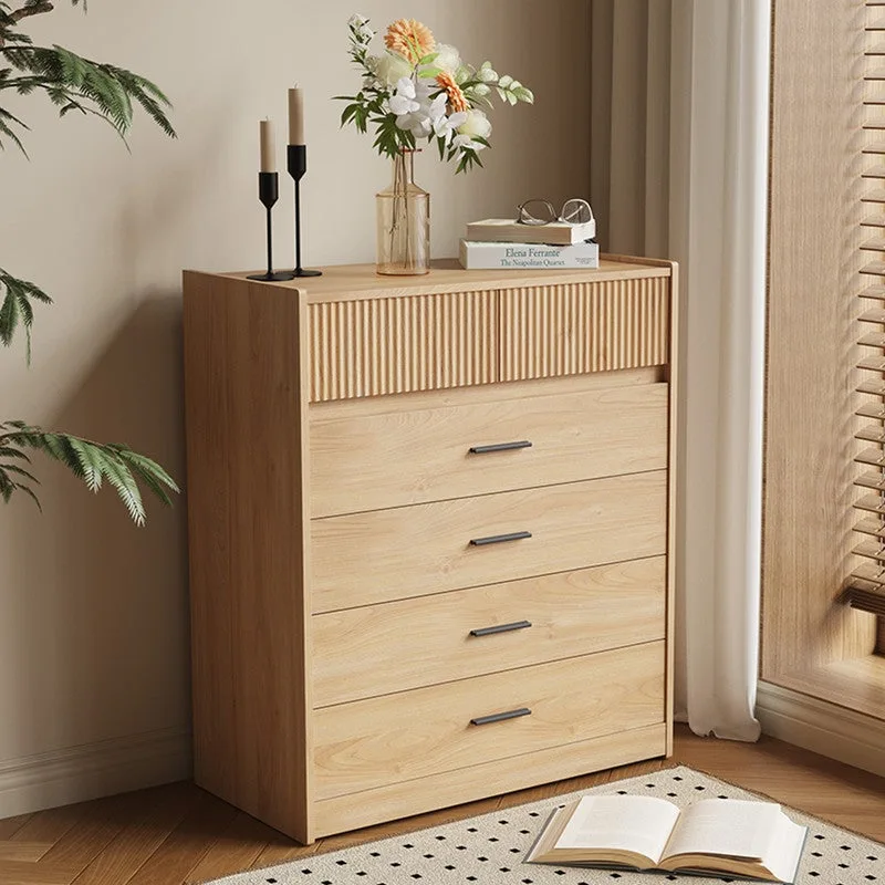 Homavo cómoda de 74 x 90 cm – mueble de almacenamiento con 6 amplios cajones y superficie fácil de limpiar