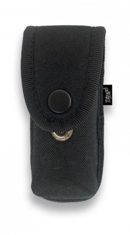 Funda para Navaja Dingo de color Negro en Nylon Acolchado 5.5x11/12 cm con Sistema de Cierre de Broche 34060