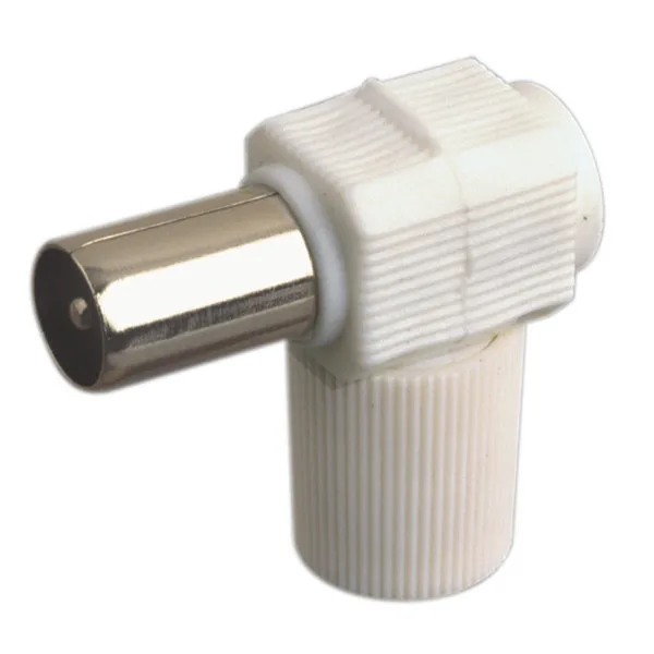 Conector TV Macho acodado Negro Electro DH 10.532/N 8430552076857