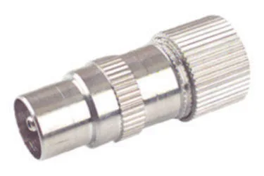 Conector PAL-TV 100% blindado Hembra Electro DH. Color metálico 10.540/F 8430552075478