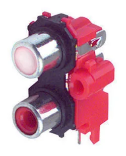 Base coaxial RCA hembra doble Electro DH 10.560/2 8430552073702