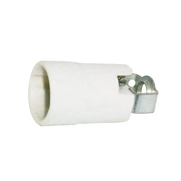 Portalámparas cerámico E-14 de 2A-250V Electro DH. Con soporte M10 12.062 8430552104604
