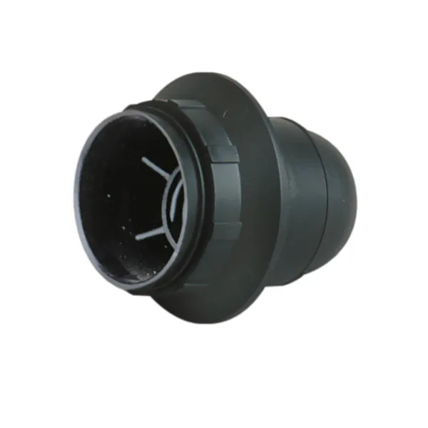 Portalámparas E27 con a rosca y arandela Color Negro 4 A 250 V Electro DH. 12.093/N 8430552085927