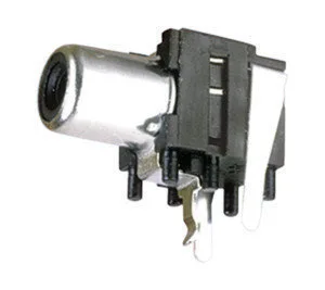 Base coaxial RCA Hembra Acodada Electro DH. Color negro 10.573/N 8430552010714