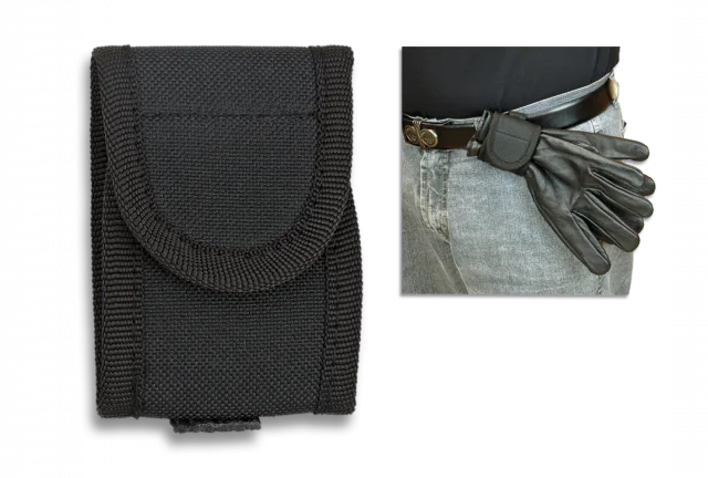 Portaguantes Dingo De Nylon Acolchado Horizontal Tamaño Unico Color Negro 34311