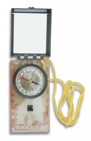 Brújula de Aceite para Mapa Dingo con Lupa y Espejo, en blister de presentación 33140