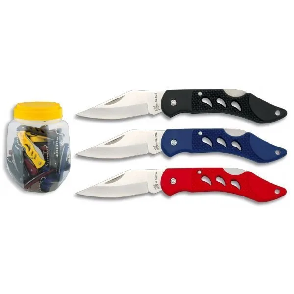 Bote Surtido De 24 Navajas Martinez Albainox Colores Amarilla, Negra Y Roja 19065