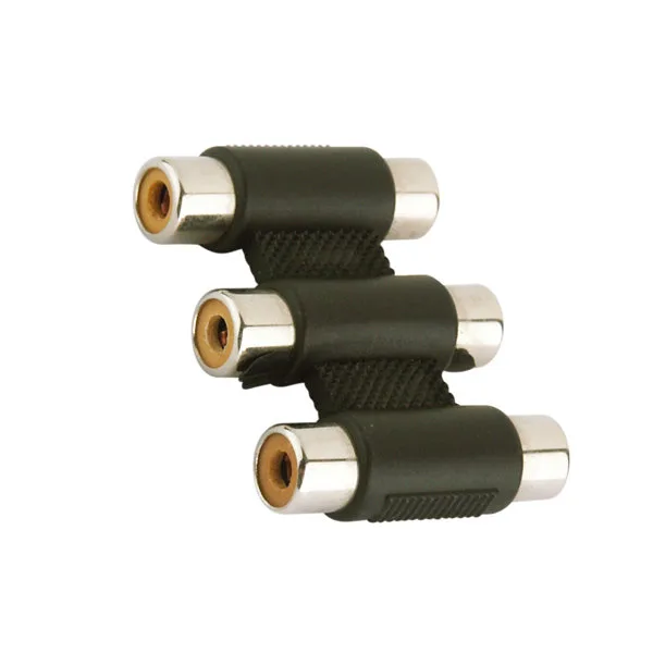 Adaptador triple hembra RCA a triple hembra RCA Electro Dh 13.721 8430552110711