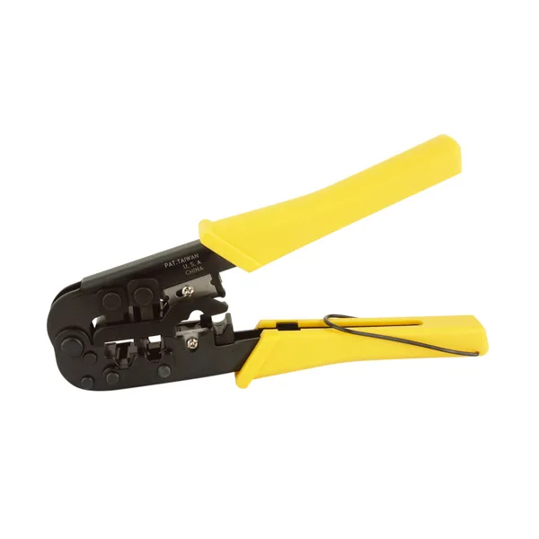 Alicates metálicos profesionales para el engastado de clavijas modulares de 190 mm Electro Dh 46.156/4/6/8 8430552110193