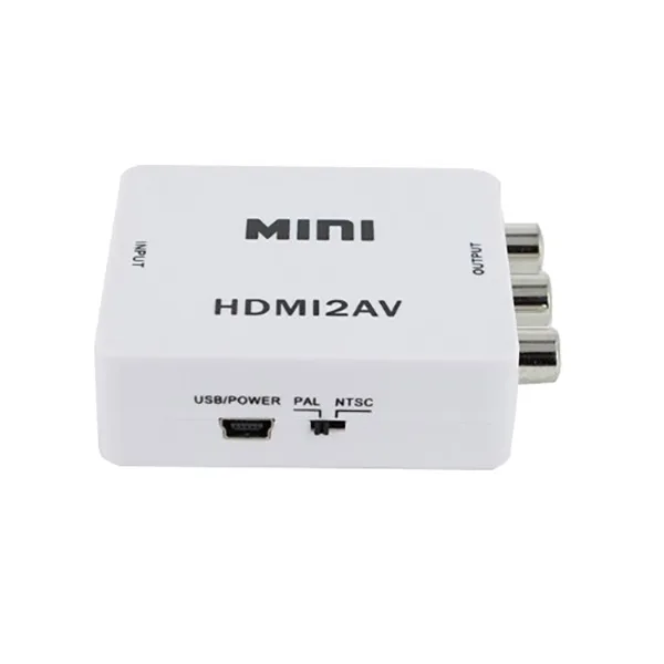 Mini convertidor de HDMI a AV RCA Analogica de vídeo Yatek YK-101
