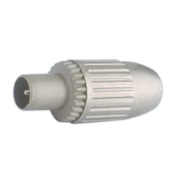 Conector de antena coaxial Macho Electro DH. Color Metalizado 10.535/MET 8430552069330