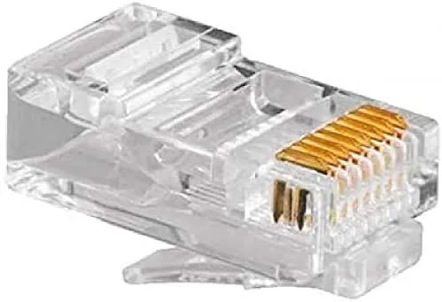Gembird Conector RJ45 Categoría 5 UTP PLUG3UP6/100 100 uds Negro Transparente 100 Unidades
