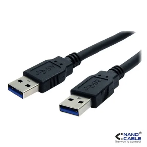 Nanocable 10.01.1002-BK cable USB 2 m USB 3.2 Gen 1 (3.1 Gen 1) USB A Negro