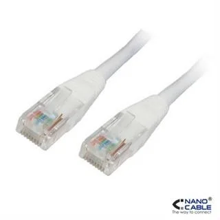 Nanocable CABLE RED LATIGUILLO RJ45 CAT.6 UTP AWG24, BLANCO, 2.0 M