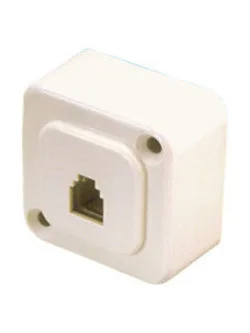 Base telefónica modular de superficie de 6 posiciones 4 contactos Electro Dh 39.045/6/4 8430552030965