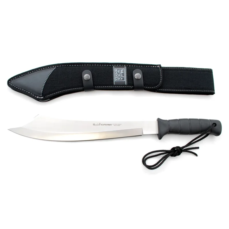 Cuchillo de caza Muela Explorer EXPLORER-32G, enterizo, funda de piel - cordura + tarjeta multiusos de regalo