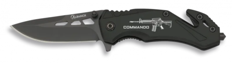 Navaja Albainox Seguridad Negra. Hoja5.8