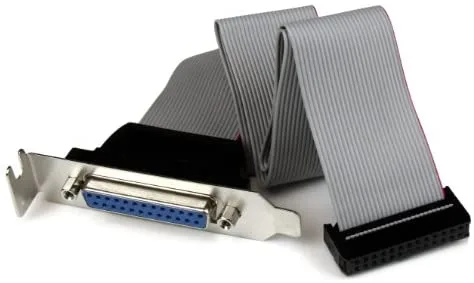 StarTech.com Adaptador de 40cm Header Cabezal Bracket Paralelo Perfil Bajo DB25 a IDC26 Pines Placa Base