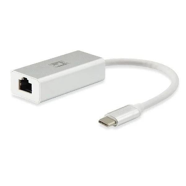 LevelOne USB-C 0402 - Adaptador de Red Gigabit USB-C a RJ45 (10/100/1000, 0,15 m)