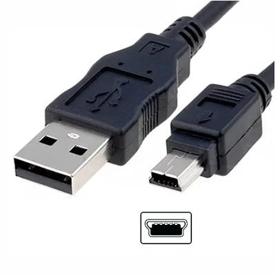 DIGITUS Cable de conexión USB 2.0 - 3,0 m - USB A (m) a USB Mini B (5 Pin) (m) - 480 Mbit/s - cable de conexión - Negro